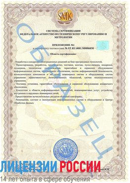 Образец сертификата соответствия (приложение) Оренбург Сертификат ISO 27001
